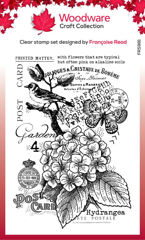 Woodware Clear Magic Stamp Hydrangea FRS981