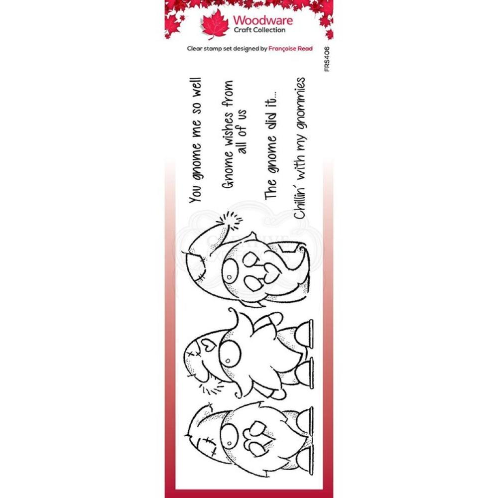 Woodware Clear Magic Stamp Three Gnomes FRS406