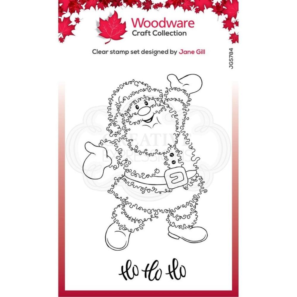 Woodware Clear Stamp Set Santa JGS784