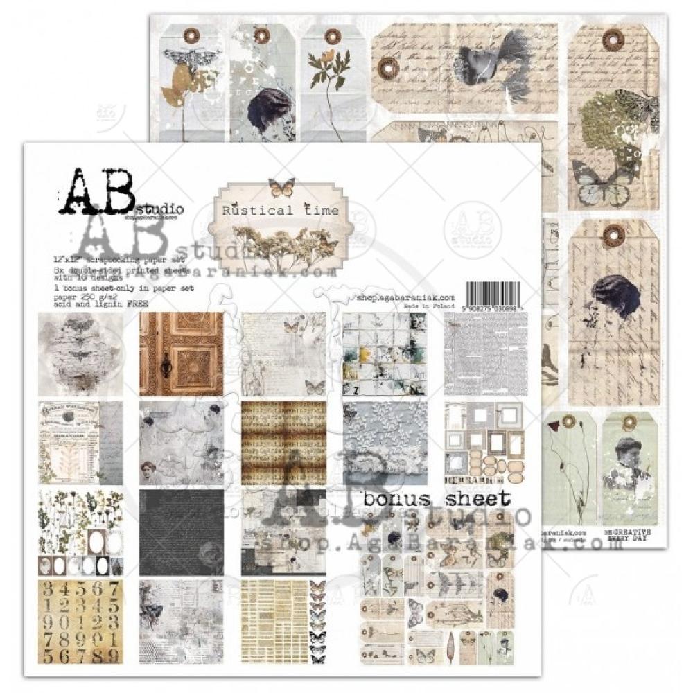 AB Studio 12x12 Paper Pad Rustical Time