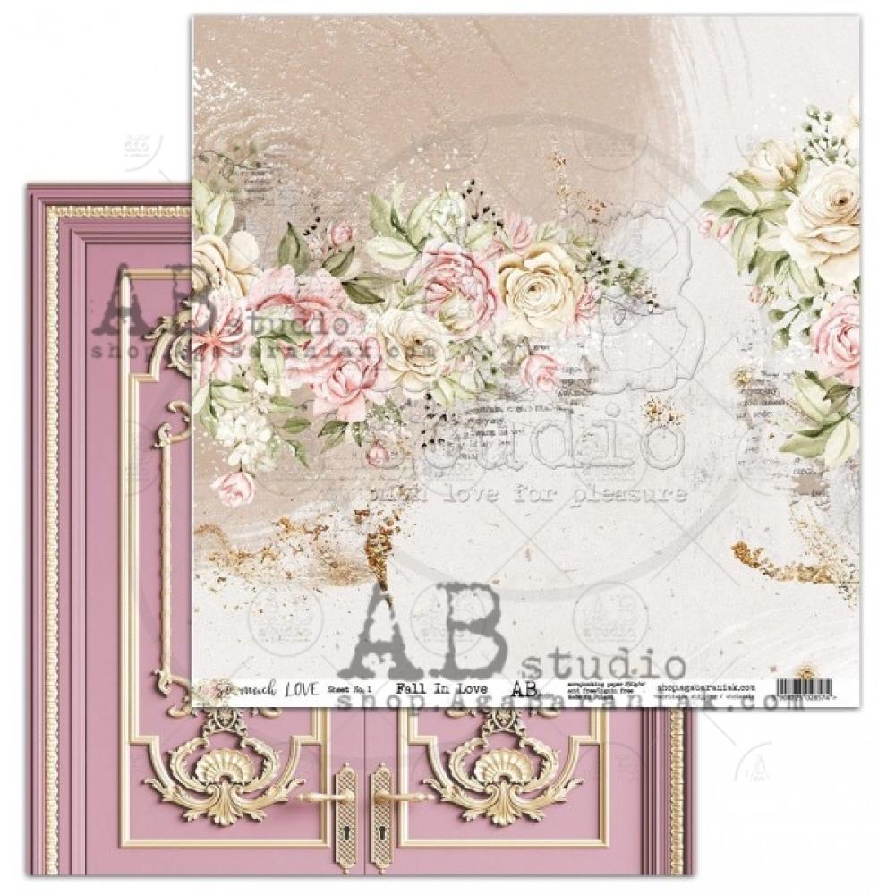 AB Studio 12x12 Paper Pad So much LOVE