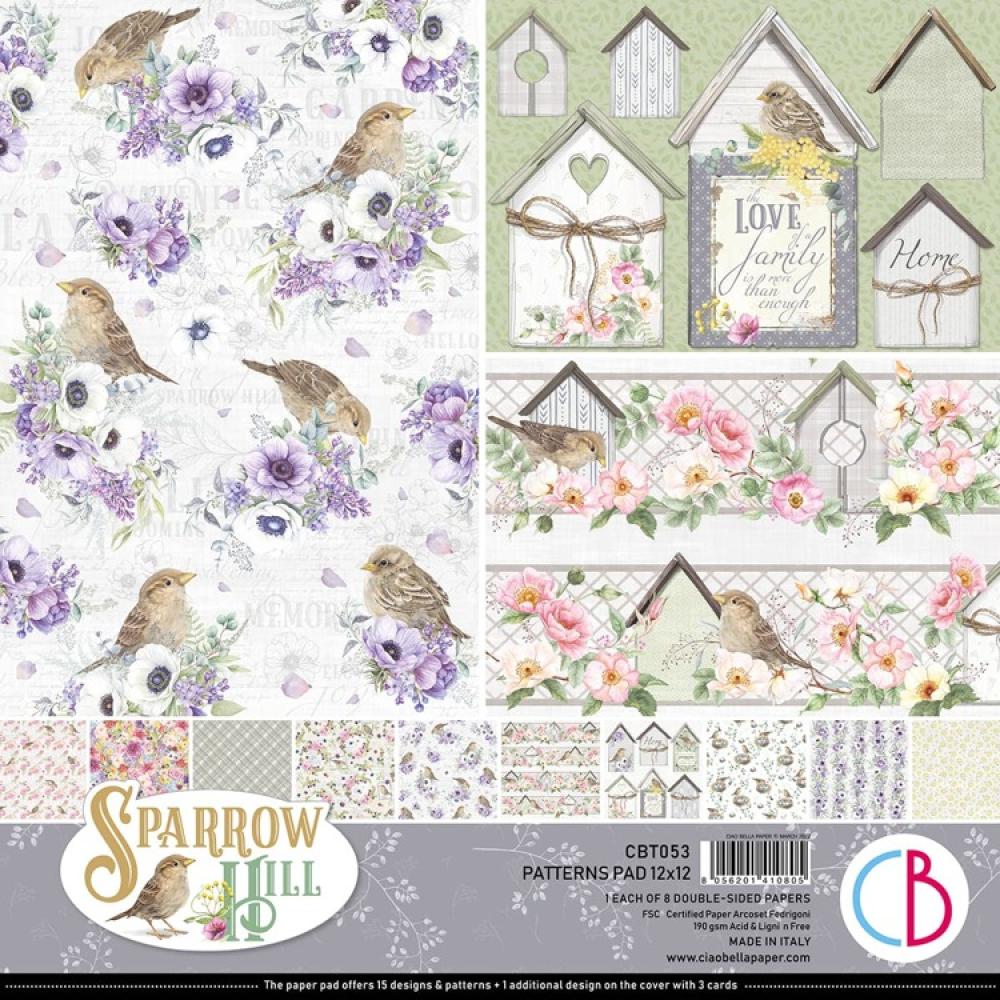 Ciao Bella 12x12 Patterns Pad Sparrow Hill CBPT053