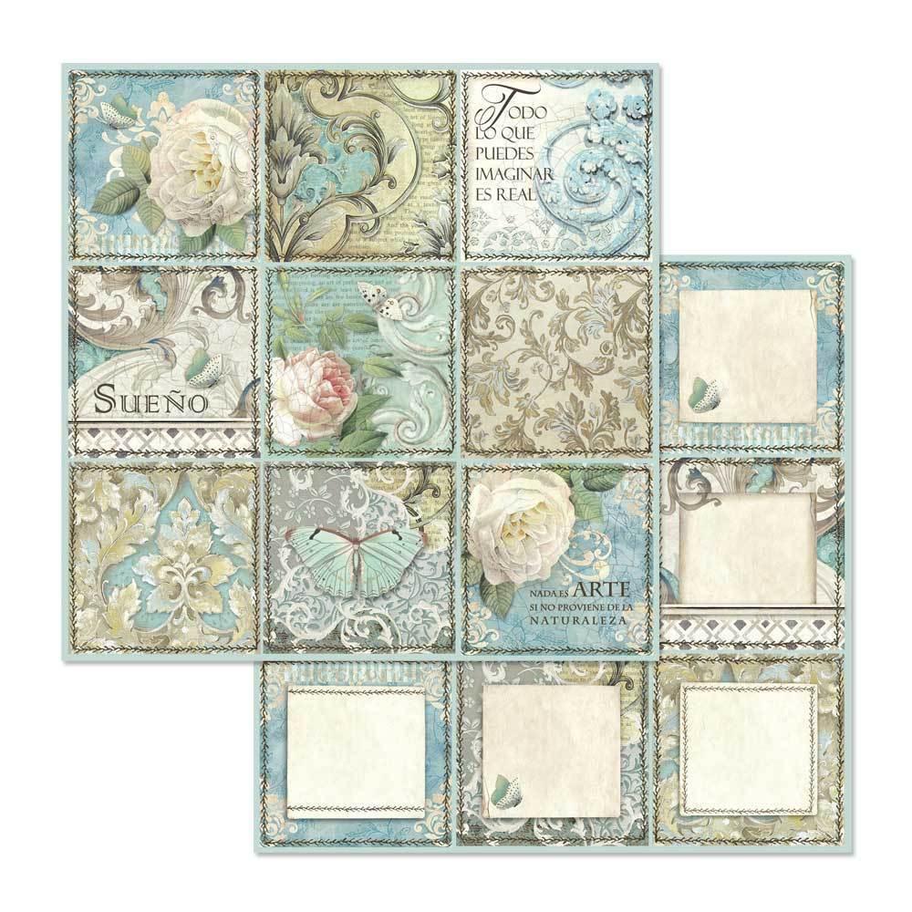 SBBL55 Stamperia 12x12 Paper Pad Azulejos de Sueno