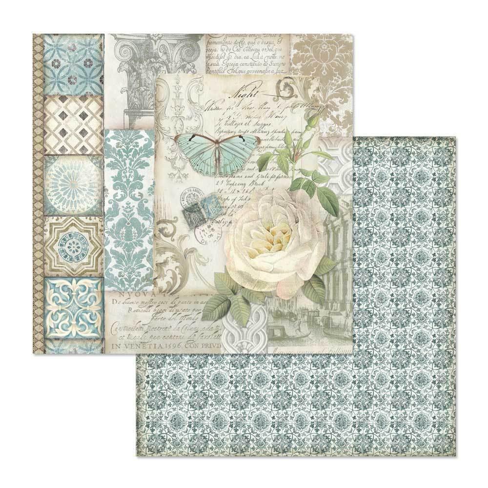 SBBL55 Stamperia 12x12 Paper Pad Azulejos de Sueno