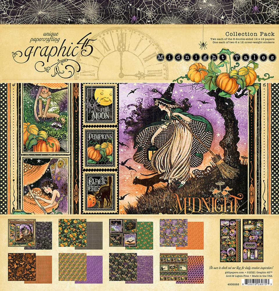 Graphic 45 Midnight Tales Scrapbooking KIT