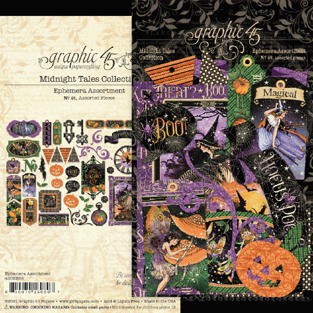 Graphic 45 Midnight Tales Scrapbooking KIT