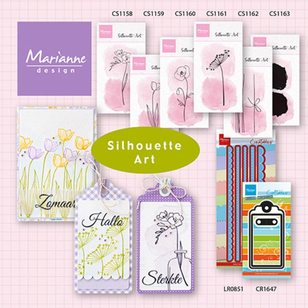 Marianne Design Silhouette Art Stamp Tulip CS1159