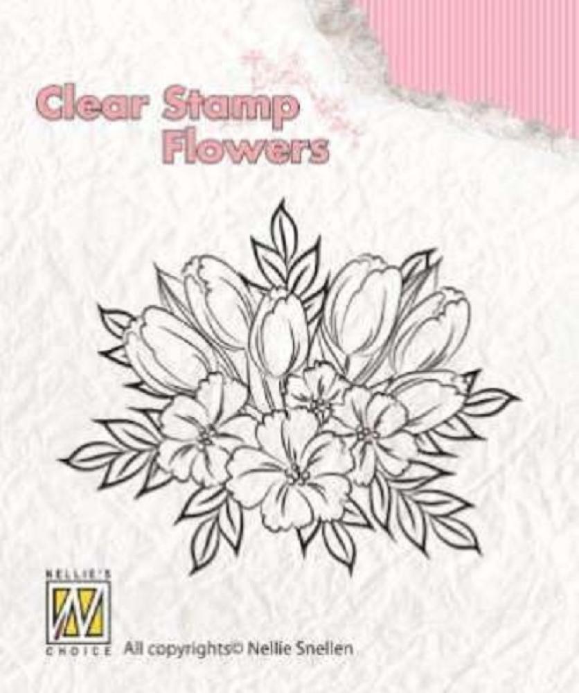 Nellie Snellen Clear Stamp Crocuses FLO009