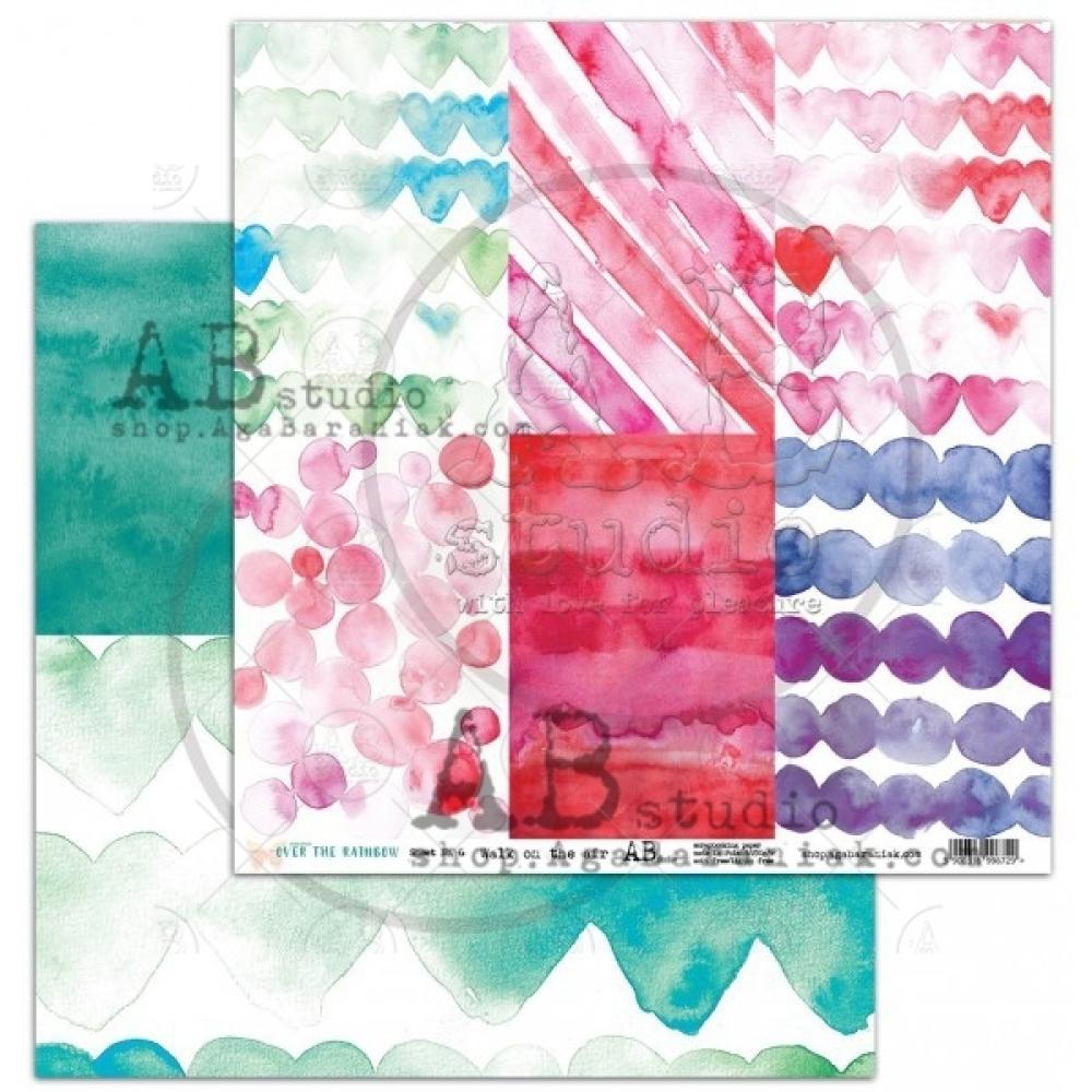 A.B Studio Paper Pad 12x12 Over the Rainbow