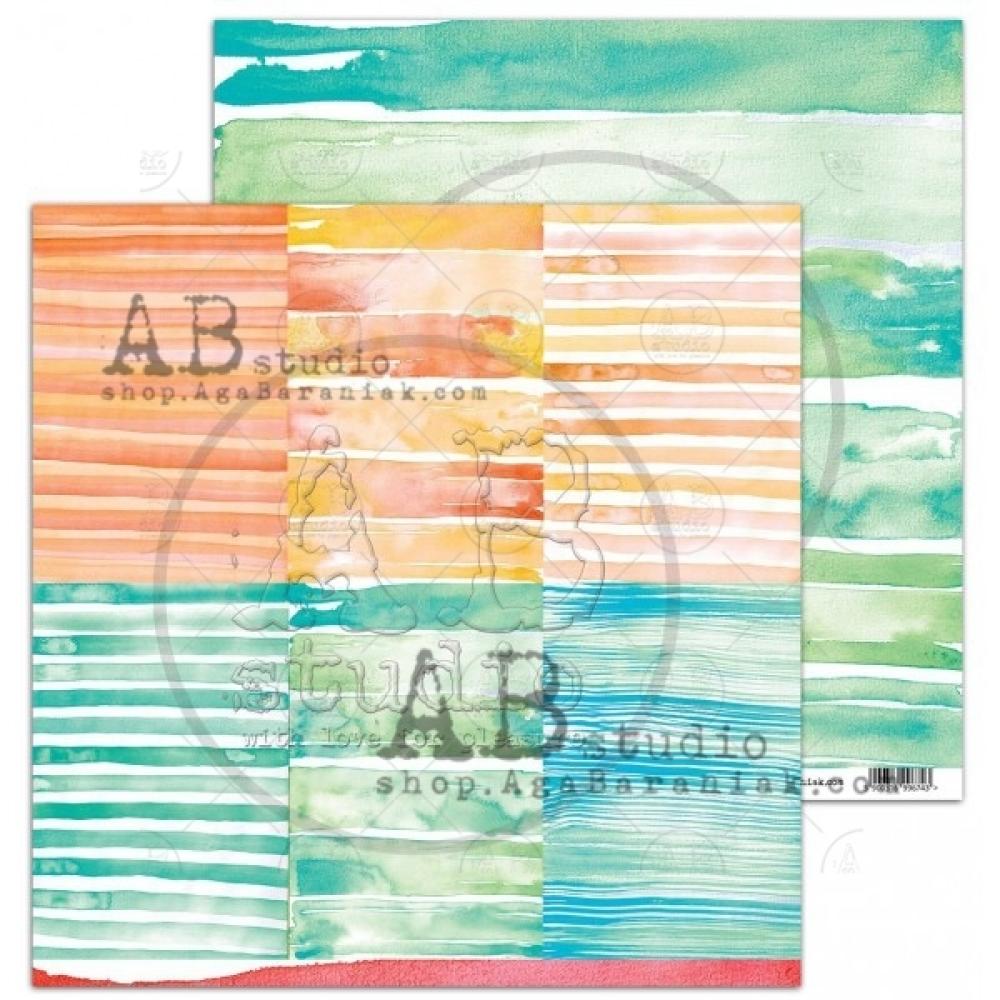 A.B Studio Paper Pad 12x12 Over the Rainbow