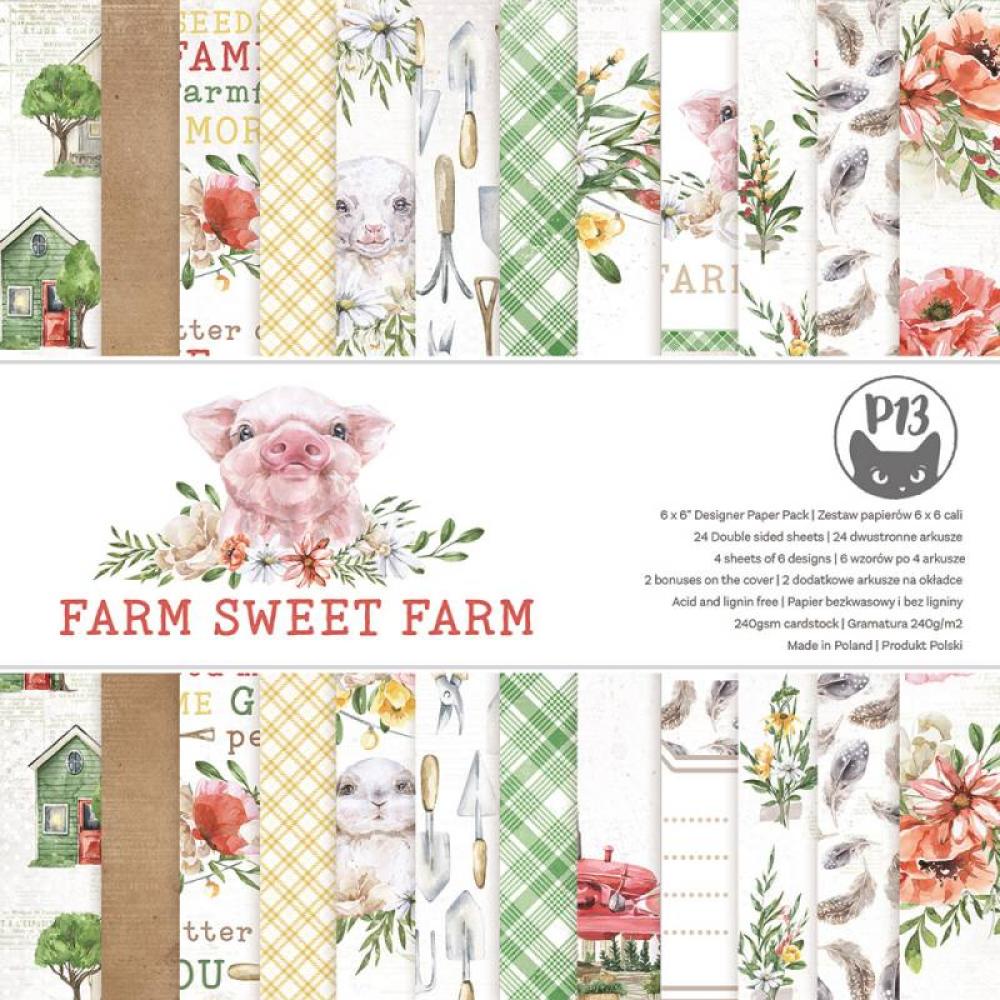 Piatek 13 Paper Pad 6x6 Farm Sweet Farm