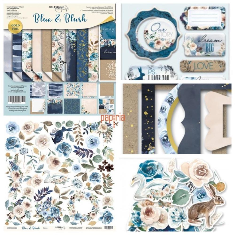 ScrapMir Scrapbooking Kit Blue & Blush