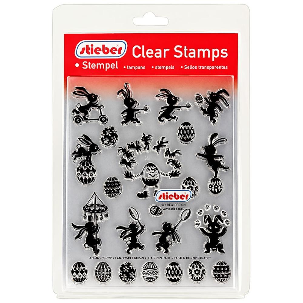 stieber® Clear Stamp Set Hasenparade CS822