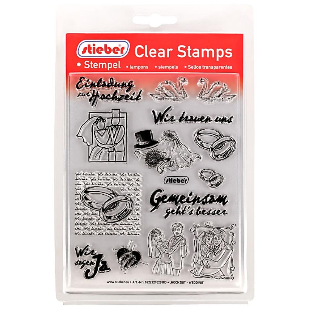 stieber® Clear Stamp Set Hochzeit CS810