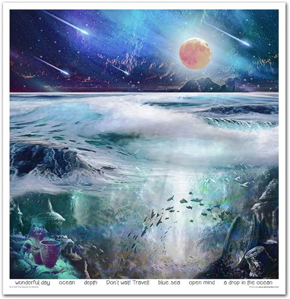 ITD Collection Paper Pad 12x12 The Search for Atlantis #048