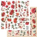 #30 Alchemy of Art Ho Ho Ho 12x12 Paper Sheet Flowers