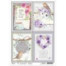 Ciao Bella A4 Rice Paper Sparrow Hill Cards #243