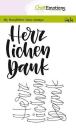 CraftEmotions Clearstamps Herzlichen Dank #1852