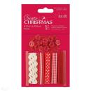 Create Christmas Button and Ribbon Pack Rot