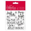 Create Christmas Clear Stamp Contemporary Sentiments