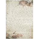 Stamperia A4 Rice Paper Our Way Manuscript #4712