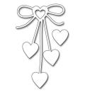 Penny Black Heart Bow Creative Dies #51-299