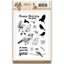 Jeanines Art Clear Stamps Birds and Flowers #JACS10022