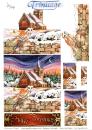 La Pashe Trinitage Card 3D Sheet Christmas Chapel