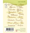 LeCrea Clear Stamps Texte Deutsch #55.6081