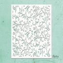 Mintay Kreativa 6x8 Stencil Floral Swirls #32