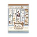 SBW04 Stamperia Create Happiness Secret Diary A5 Washi Pad (8pcs)