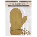 Stamperia MDF Crafty Shapes Blanks Gloves and Snowflakes KLSM12