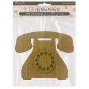 Stamperia MDF Crafty Shapes Blanks Golden Harmony Telephone KLSM24