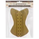 Stamperia MDF Crafty Shapes Blanks Old Lace Corset KLSM27