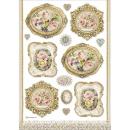 Stamperia A4 Rice Paper Princess Frames #4482