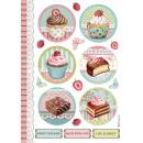 Stamperia A4 Rice Paper Sweety Mini Cake #4503