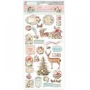 Stamperia Chipboard 15x30cm Pink Christmas