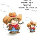 Stamping Bella Cling Stamp Cowgirl Squidgy #EB475