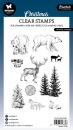Studio Lights Christmas Clear Stamp Winter Animals #480