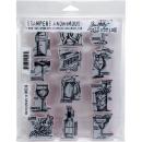 Tim Holtz Cling Stamps Mini Blueprints (CMS336)