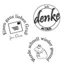 efco Clear Stamp Ich denke an dich  #1221